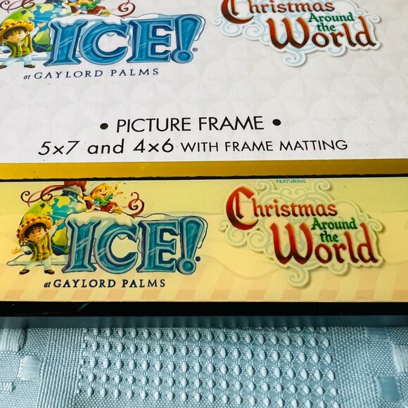 Photo Frame 5 x 7 Gaylord Palms Souvenir ICE Christmas Around the World 2017 NOS - Picture 9 of 9